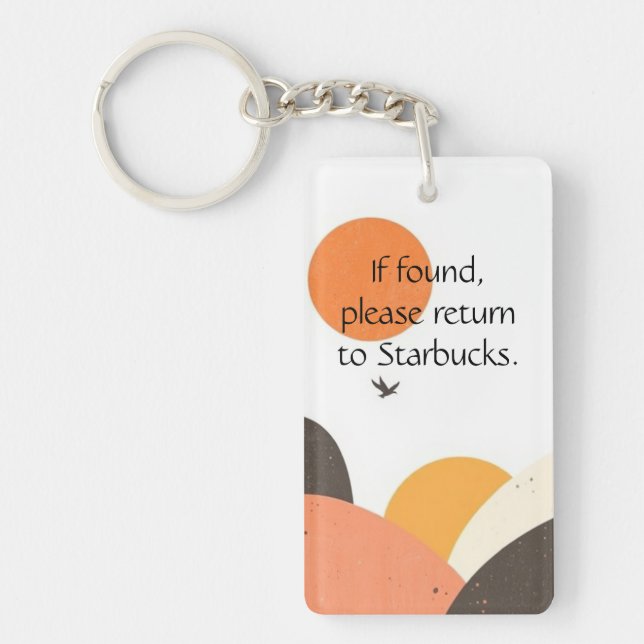 Funny Coffee Lover Keychain (Framsidan)