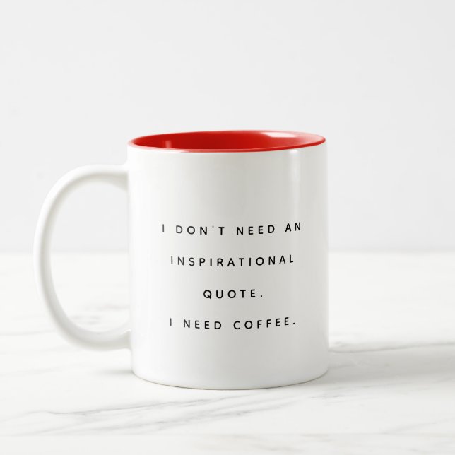 Funny Coffee Loves Quote Mug Två-Tonad Mugg (Vänster)