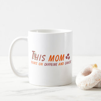 Funny Coffee Mamma Quote - Caffeine Chaos Kaffemugg