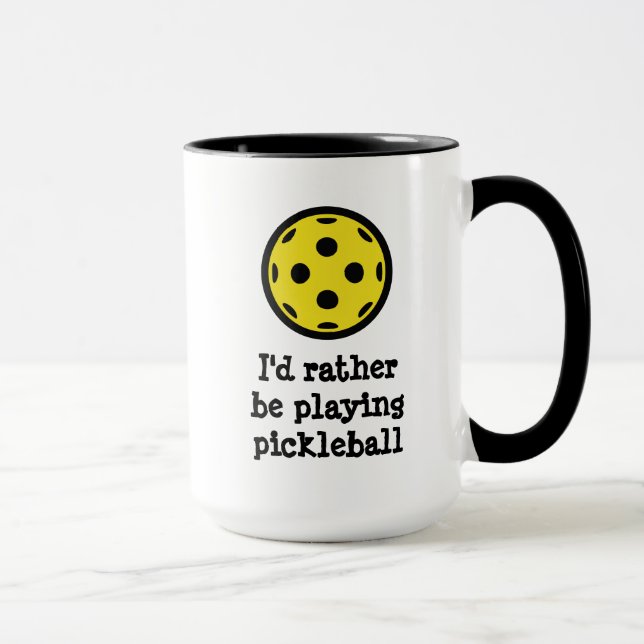 Funny coffee mug for pickleball player mugg (Höger)