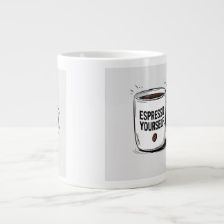 Funny Coffee Mugg - "Espresso Yourself"-offert - G Jumbo Mugg