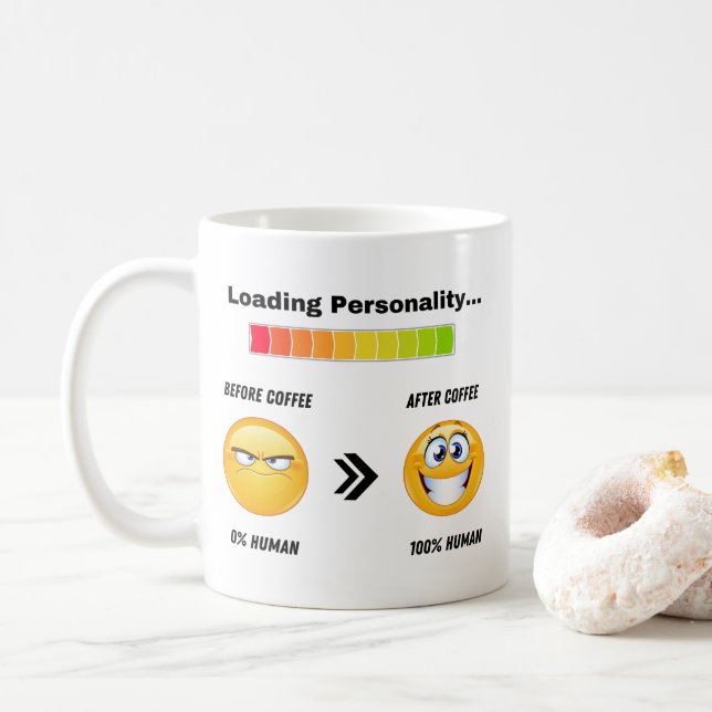Funny Coffee mugg för kaffe älskare (Med munk)