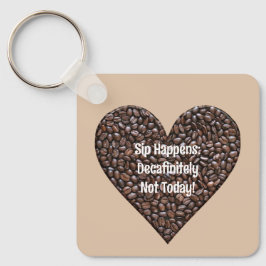 Funny Coffee Sayed Metall Nyckelring