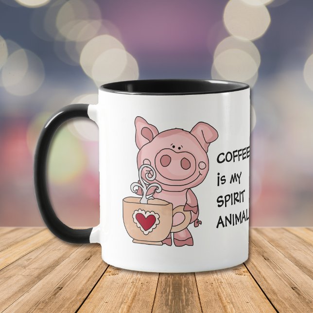 Funny Coffee Spirit Animal Mugg (Skapare uppladdad)
