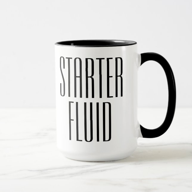 Funny Coffee Starter Fluid Mugg (Höger)