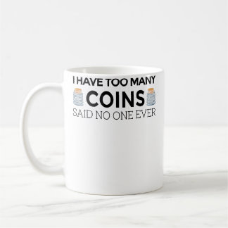 Funny Coin Collector For Kid Cool Numismatist Kaffemugg