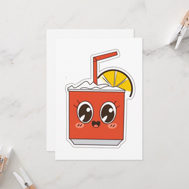 Funny Cola Mix Inbjudningar (Fram/Back In Situ)