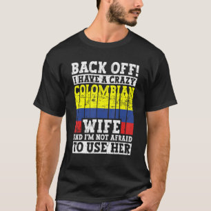 Funny colombiansk Make Apparel Colombia Flagga Her T Shirt