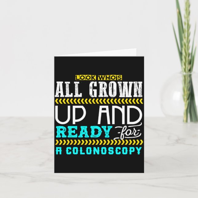 Funny Colonoscopy Joke Medical Humor Checkup  Kort (Framsida)