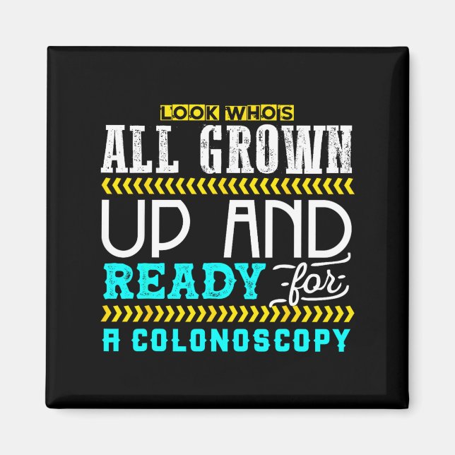 Funny Colonoscopy Joke Medical Humor Checkup  Magnet (Framsidan)