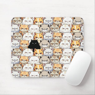 Funny Colorful Moody Meow Cats Kitten pet Mönster Musmatta