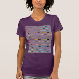 Funny Colorful Mustacher Tee