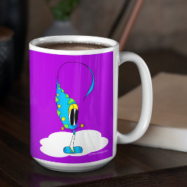 Funny, Colorful, Quirky, Cartoon Character Kaffemugg