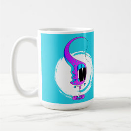 Funny, Colorful, Quirky, Cartoon Character Kaffemugg