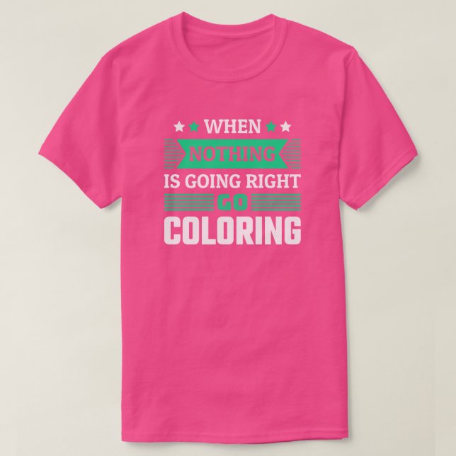 Funny Coloring Fläkt T-Shirt (Design framsida)