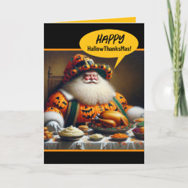 Funny Combo Halloween, Thanksgiving och jul Kort