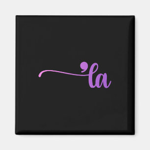 Funny Comma La Coloring Magnet