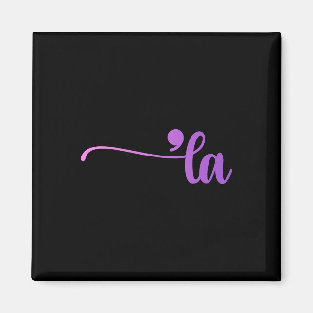 Funny Comma La Coloring Magnet (Framsidan)