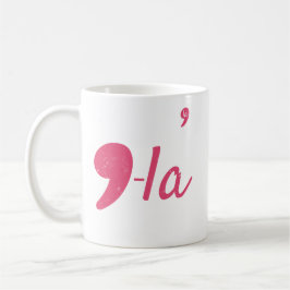 Funny Comma La Kamala Harris 2024 Val Haris Kaffemugg