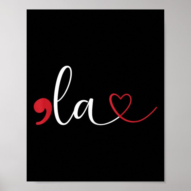 Funny Comma La Kamala Harris Punktation La Electi Poster (Framsidan)