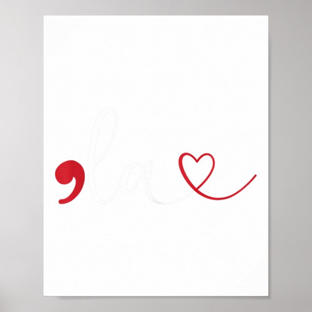 Funny Comma La Kamala Harris Punktation La Electi Poster (Framsidan)