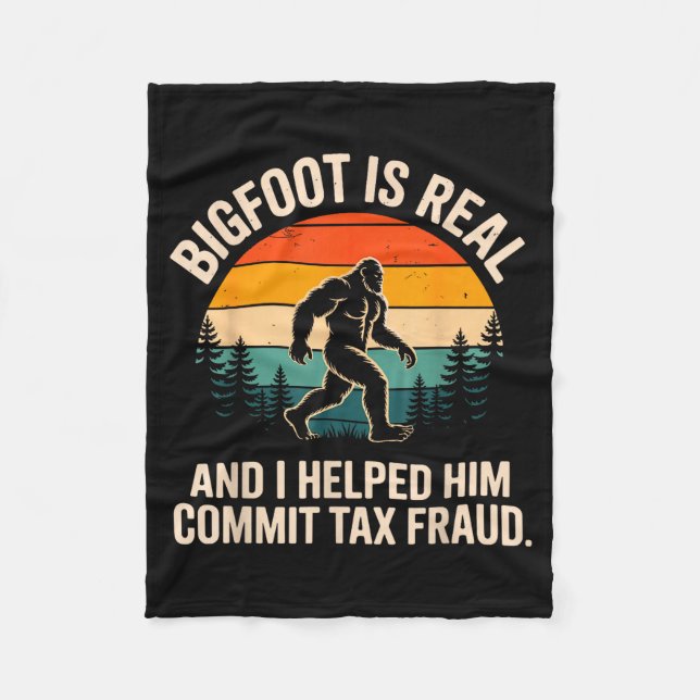 Funny Commit Tax Fraud Design For Men Women Tax Da Fleecefilt (Framsidan)