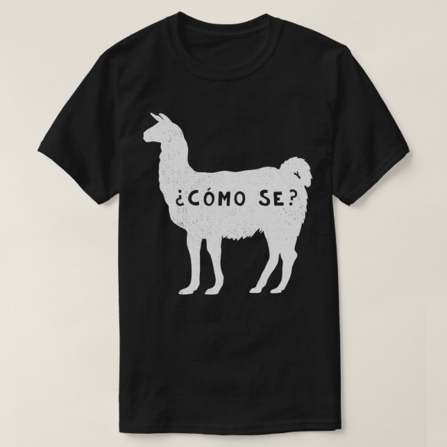Funny Como se Llama Sarkastic Spain Say Alpa T Shirt (Design framsida)