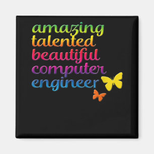Funny Computer Ingenjör   Tekniker för Cute Girl Magnet