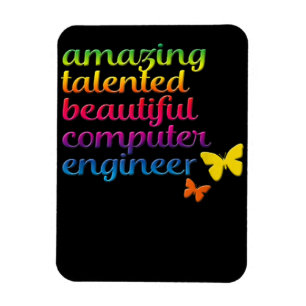 Funny Computer Ingenjör   Tekniker för Cute Girl Magnet