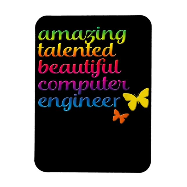 Funny Computer Ingenjör | Tekniker för Cute Girl Magnet (Vertikal)