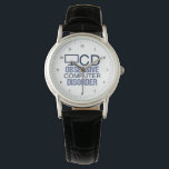 Funny Computer Science Geek Armbandsur<br><div class="desc">En coola-labblärarpresent till en teknisk gäst. De har redan all den teknik saker som de behöver,  så få dem här i fantastisk nördpresent. En konstig OCD-akronym för en programmerare i datorvetenskap.</div>