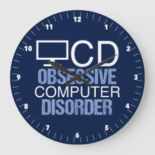 Funny Computer Science Geek Stor Klocka