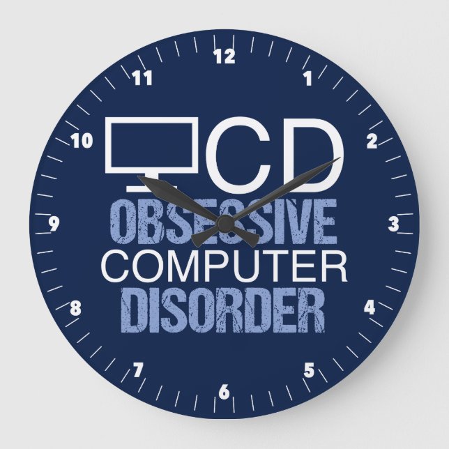 Funny Computer Science Geek Stor Klocka (Framsida)