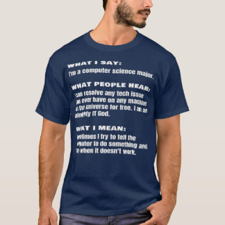 Funny Computer Science Major Student Ingenjör T Shirt