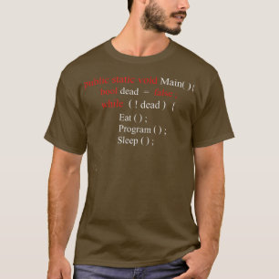 Funny Computer Science Programmer Eat Snedströmsko T Shirt