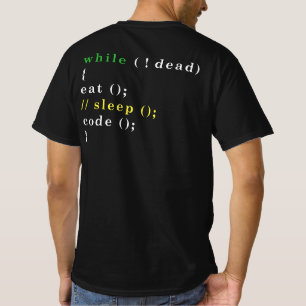 Funny Computer Science Programmer Eat-vilokod T Shirt