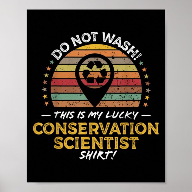 Funny Conservation Scientist Job Title Quote Graph Poster (Framsidan)