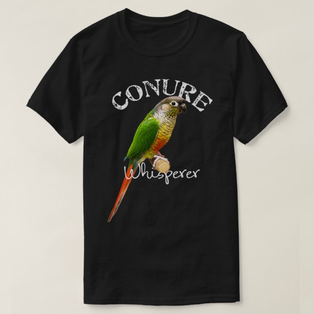 Funny Conure Whisperer Green Cheek Conure Bird Gif T Shirt (Design framsida)