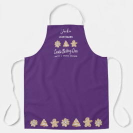 Funny Cookie Baking Crew Monogram Baking Apron