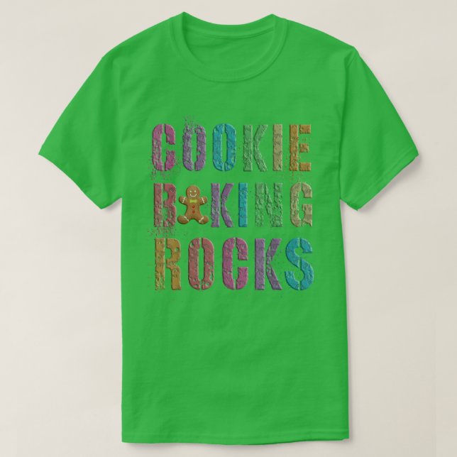 Funny COOKIE BAKING STEN Ninja Pepparkaksgubbe Cu T Shirt (Design framsida)