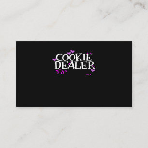 Funny Cookie Dealer Shirt Mamma Pappa Scouts Girls Visitkort