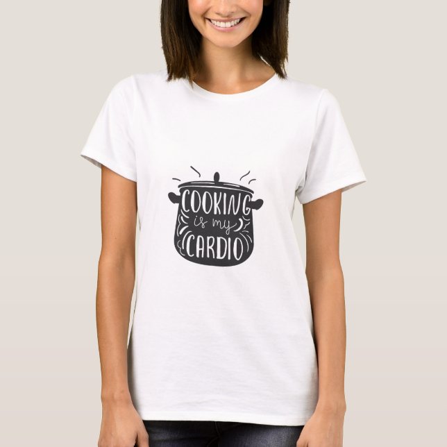 Funny Cooking Apparel T Shirt (Framsida)