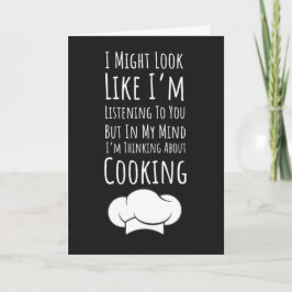 Funny Cooking Cards Humor Sarcastic Friend Kort