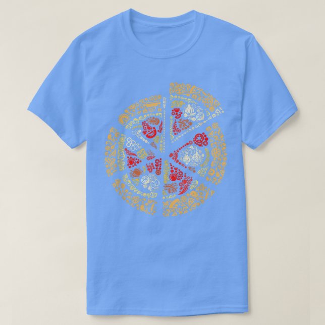 Funny Cooking Food Pizza696 T Shirt (Design framsida)