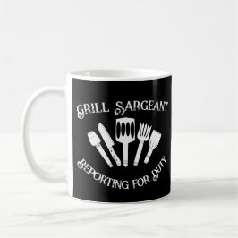 Funny Cooking Gift Manar-Grill Sargeant Kaffemugg