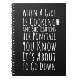 Funny Cooking Gifts For Her Teen Girls Daughter Anteckningsbok