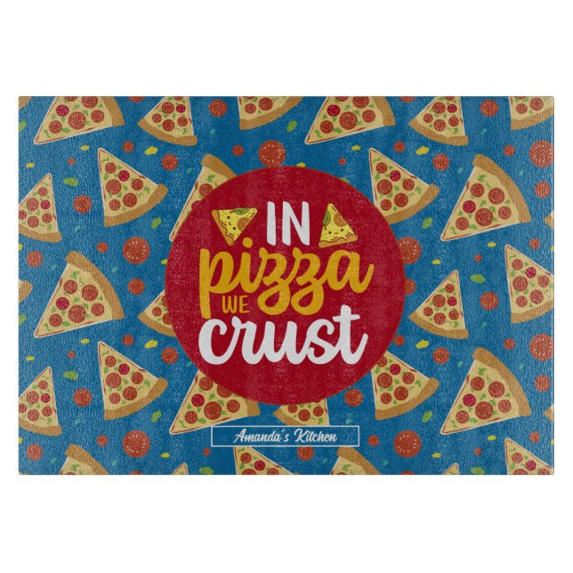 Funny Cooking Italiana Food Pun Retro Pizza Mönste (Framsidan)