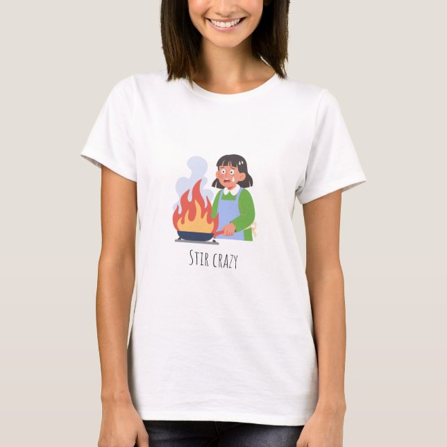 Funny Cooking T Shirt (Framsida)