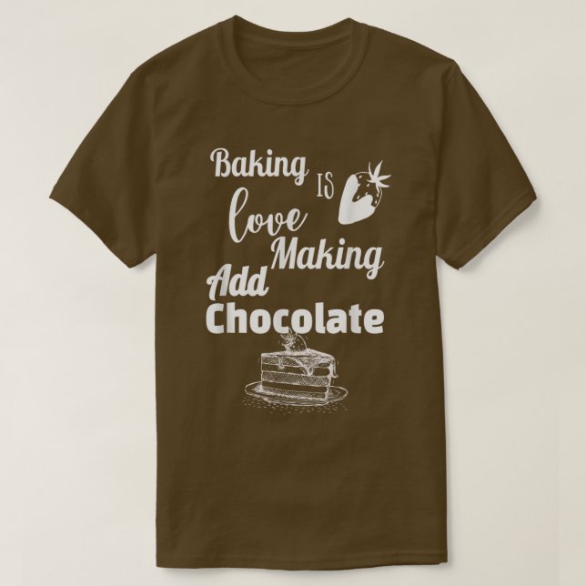 Funny CookingBakers T Shirt (Design framsida)