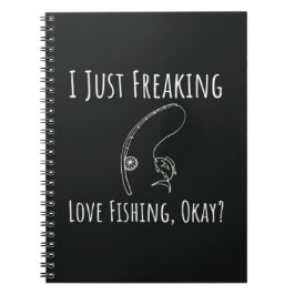 Funny Cool Fishing Gifts Fisherman Angler Humor Anteckningsbok